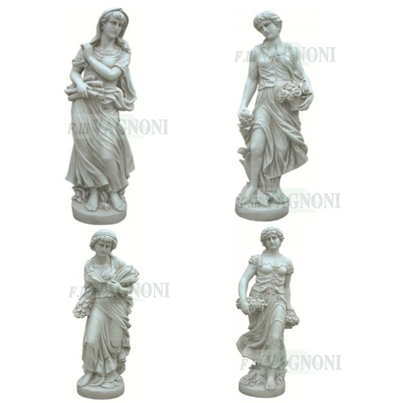 STATUE QUATTRO STAGIONI IN RESINA FIBERGLASS Cm. 122